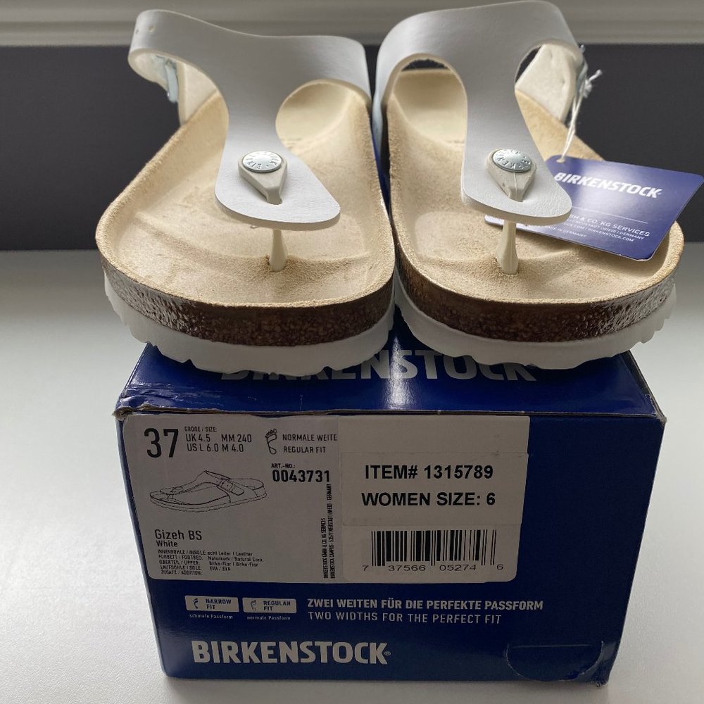 BNIB Birkenstock Women's Gizeh Sandals size 37